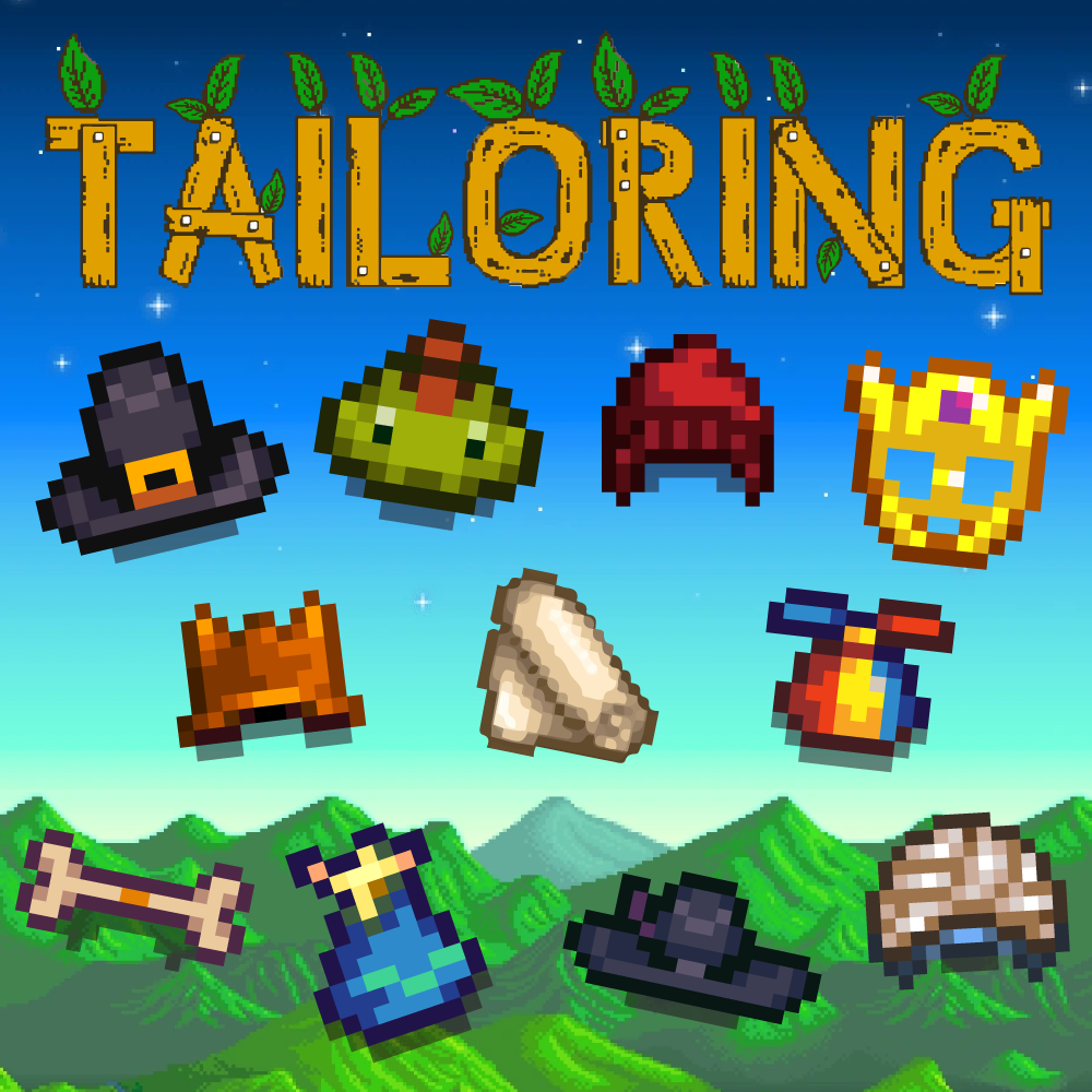 [1.4] Tailoring Guide - Hats / Shirts / Pants / Boots / Dyes for Stardew Valley