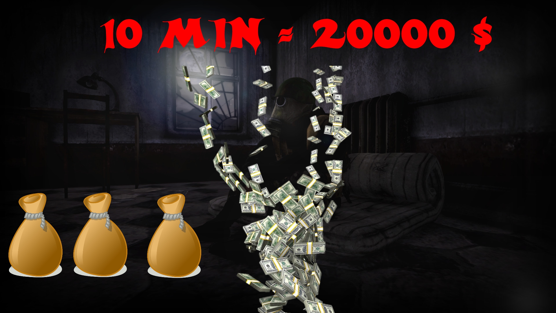 20000 $ in 10 Minutes [MONEY GLITCH] for Next Day: Survival