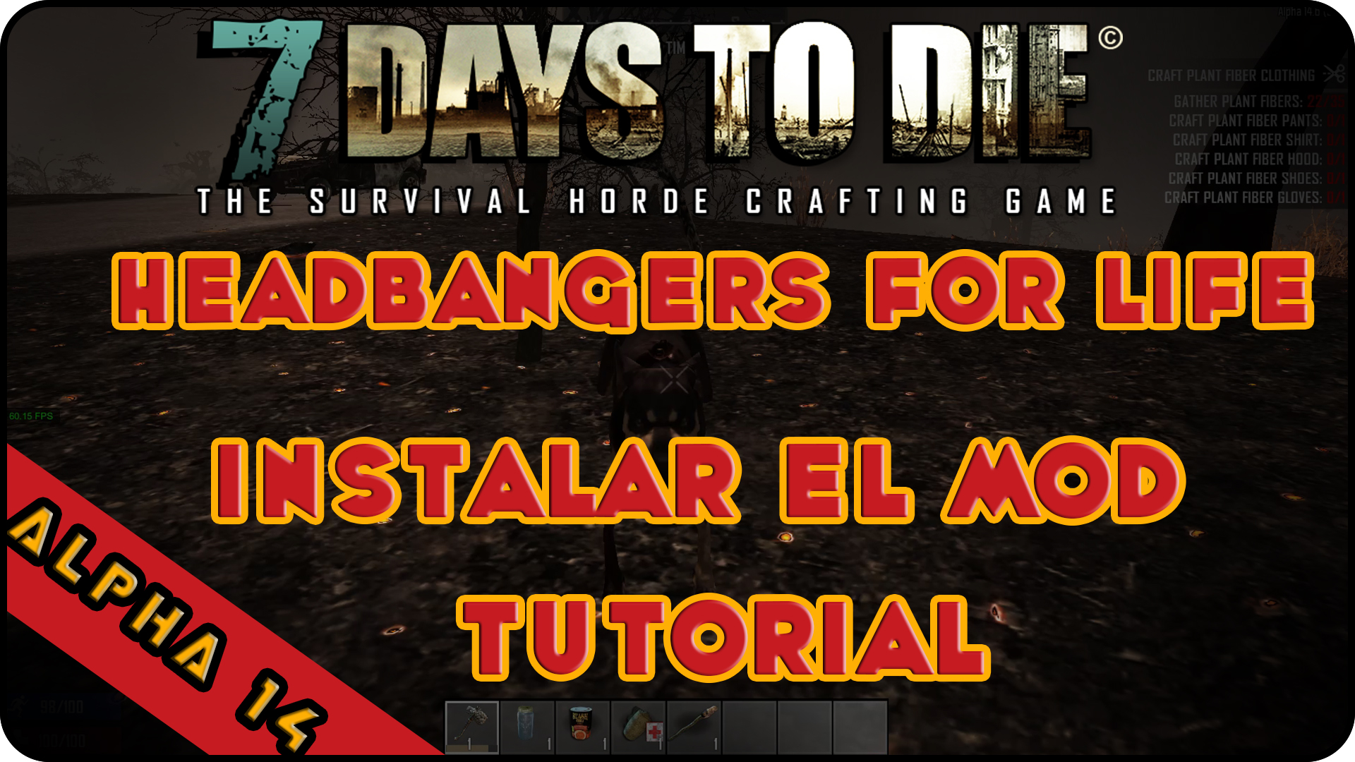 7DTD Cómo instalar SDX & Heabanger's for life Mod - Videotutorial for 7 Days to Die