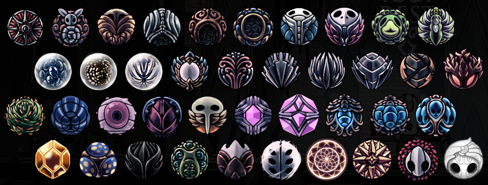 A guide to each every charm. for Hollow Knight