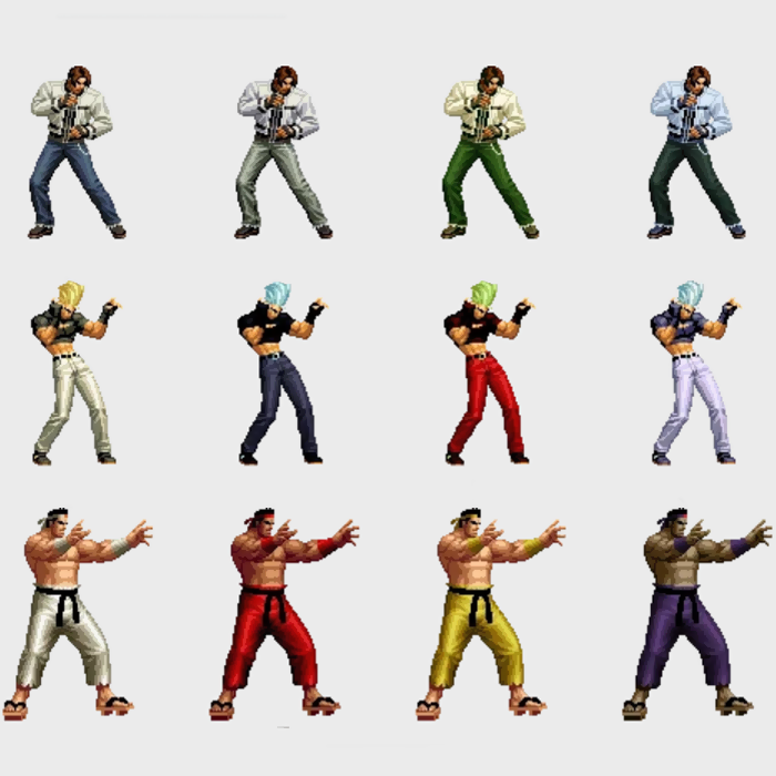 All Characters Colors | Todas as Cores dos Personagens [English/Português] for THE KING OF FIGHTERS 2002 UNLIMITED MATCH