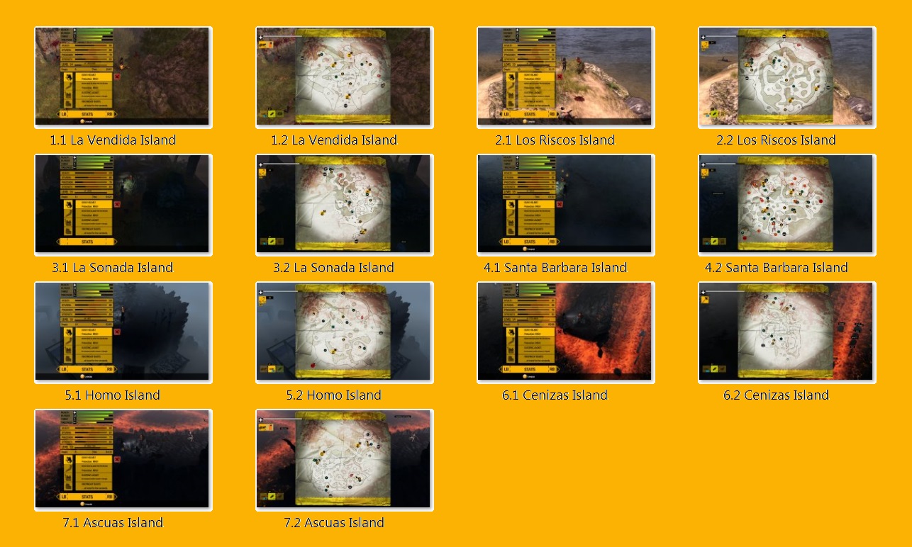 All Islands Hidden Monkeys location and time appear. for How to Survive