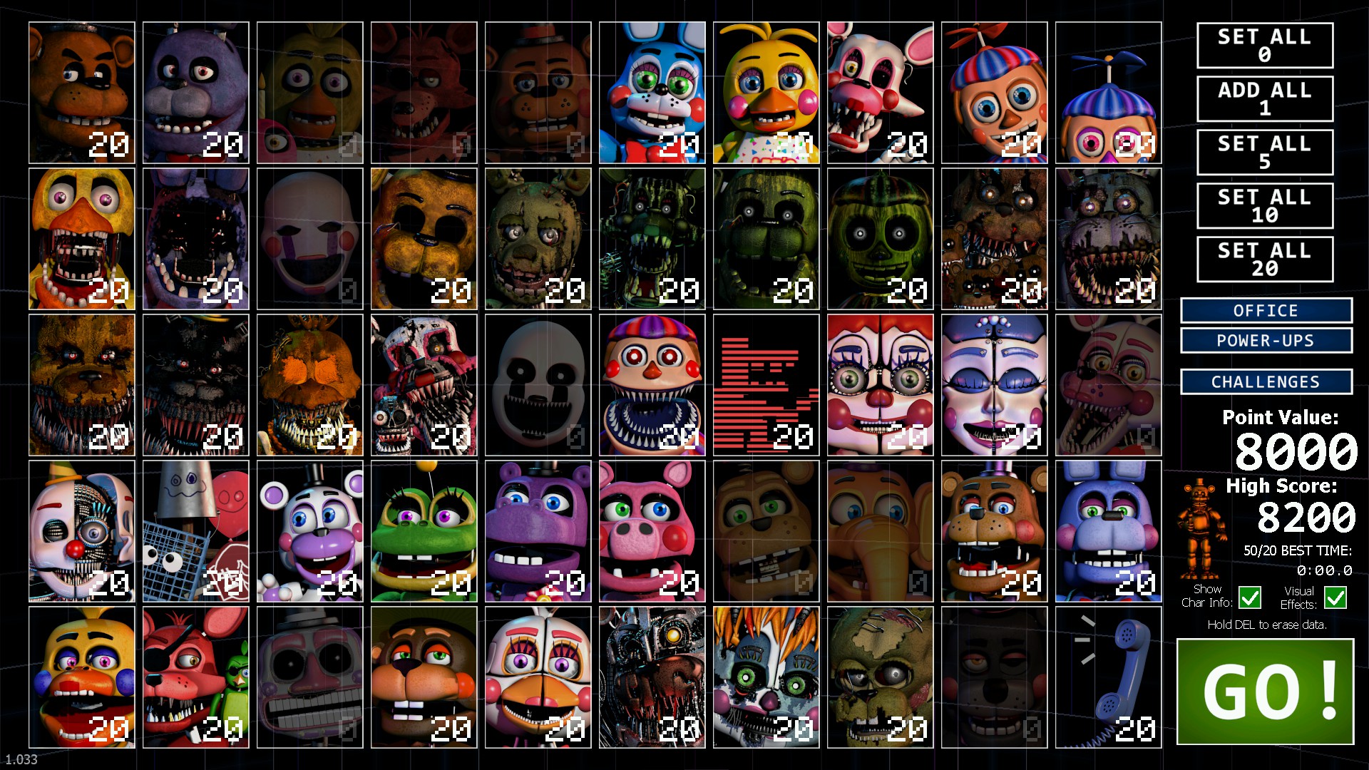 An easy way to get 8000 points for Ultimate Custom Night