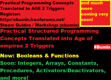 AOE 2 Triggers < Practical Programming Concepts  (Booleans Guide 1-Type A) for Age of Empires II (2013)