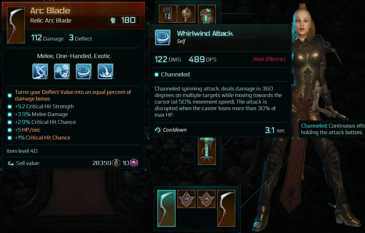 Assassin Arc Blade Whirlwind build for Warhammer 40,000: Inquisitor - Martyr