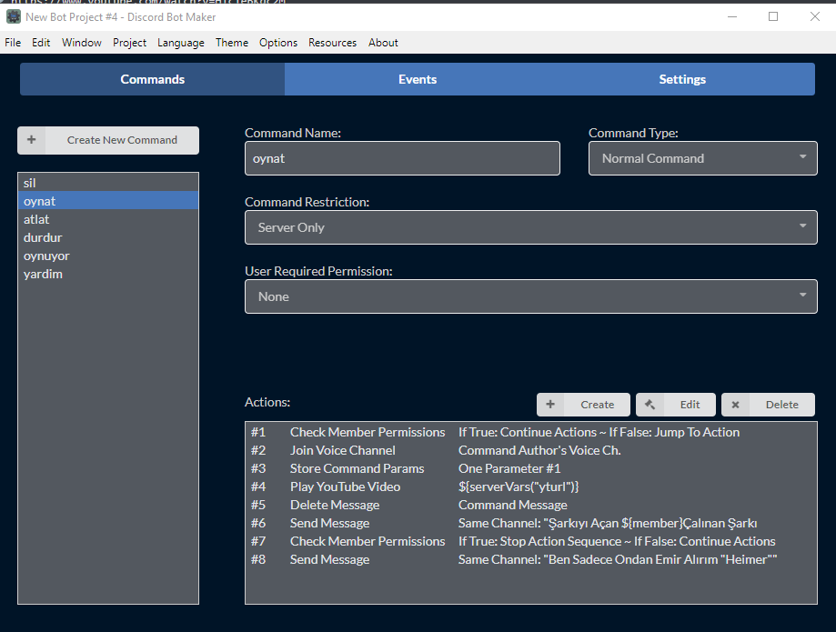 Basit Şekilde Müzik Botu Yapmak for Discord Bot Maker