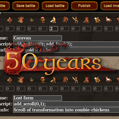 Battle Editor - script reference for 50 years