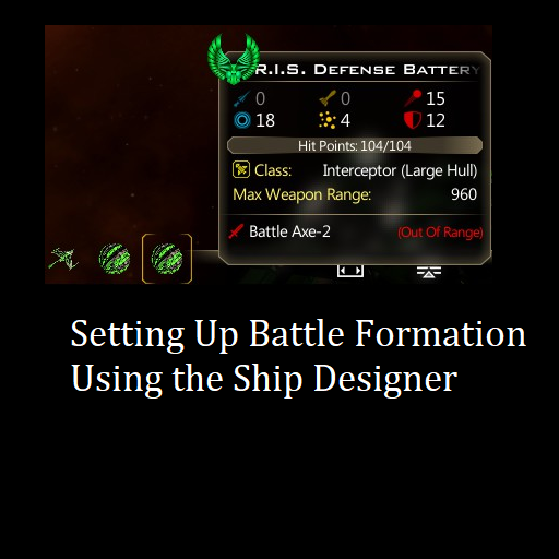 Battle Formations for Galactic Civilizations III