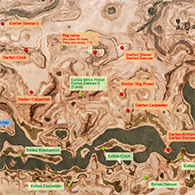 Beginner's Map for Thralls (valley and mesa) for Conan Exiles