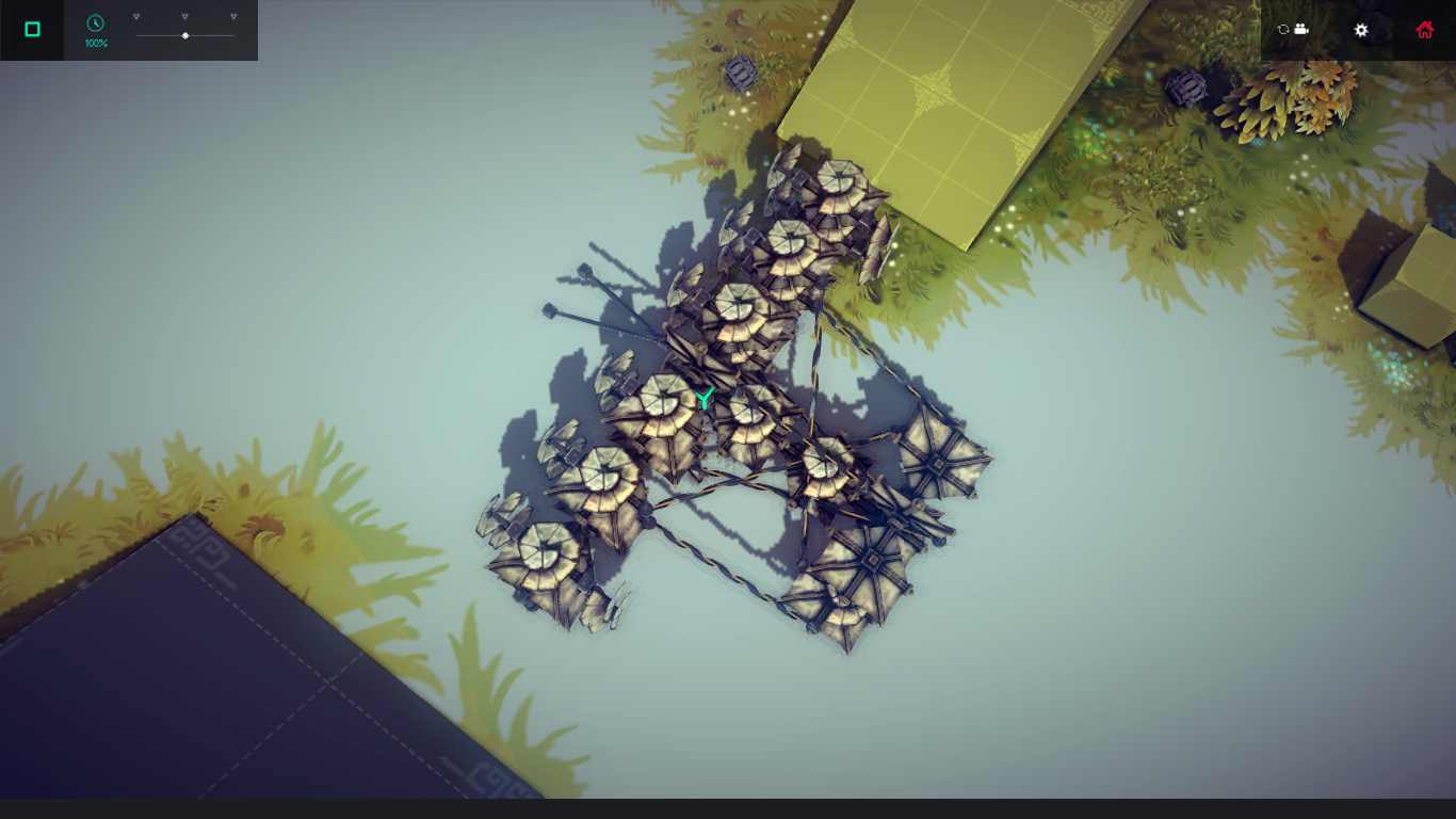 Besiege- 날틀 조향 FLIGHT CONTROL (by contractable spring) for Besiege