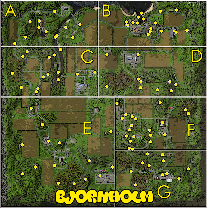 Bjornholm Logro 100 monedas de oro/ 100 gold coins for Farming Simulator 15
