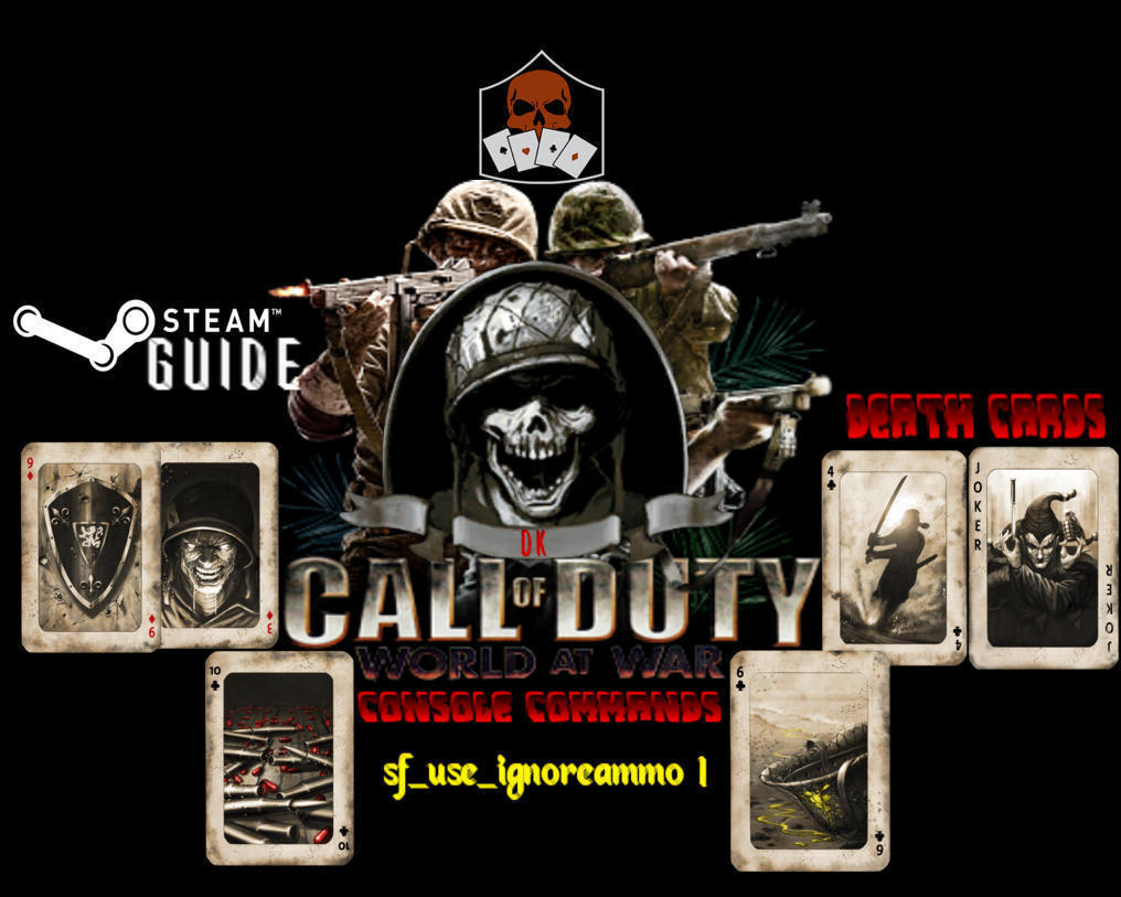 Call Of Duty World At War Cheat Commands + Death Card Locations for Call of Duty: World at War