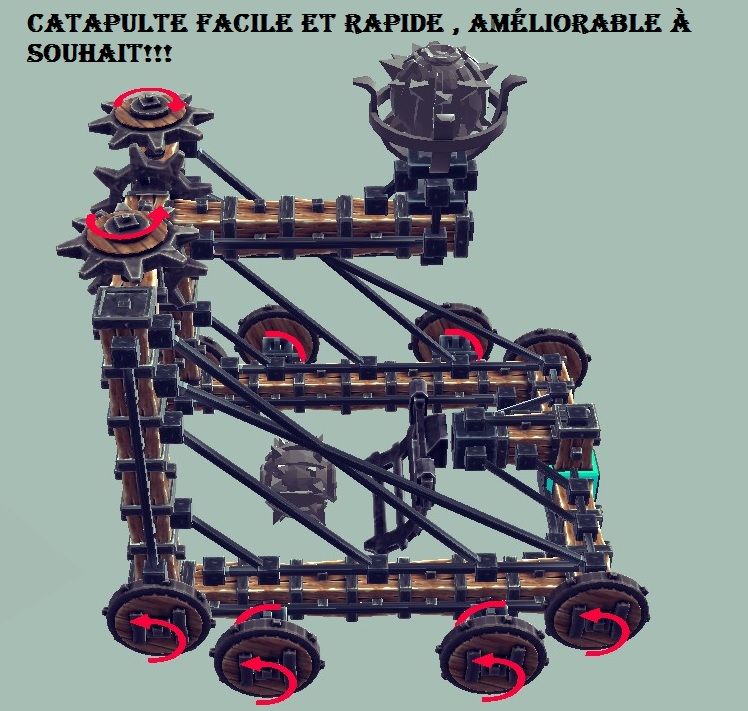 Catapulte mécanique (engrenage) for Besiege
