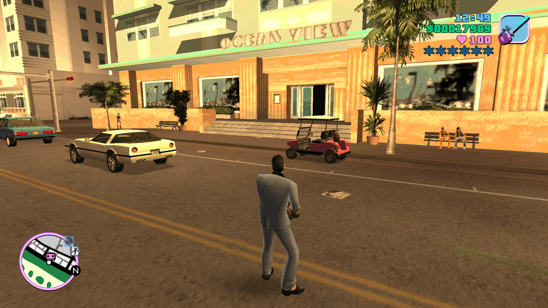 Change the Car infront of the Ocean View Hotel for Grand Theft Auto: Vice City