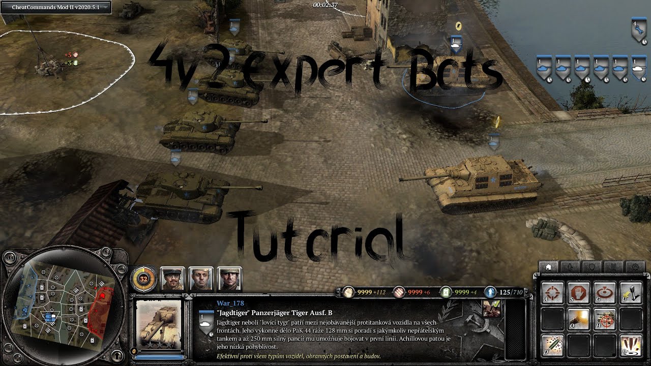 Coh2 / How to beat 4v2 / EXPERT BOTS for Company of Heroes 2