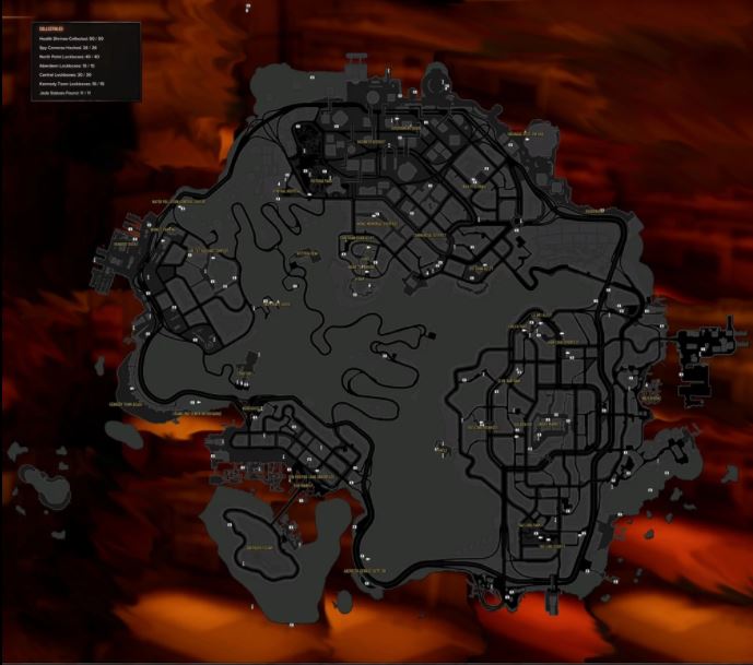 Collectibles Maps (100%) for Sleeping Dogs: Definitive Edition