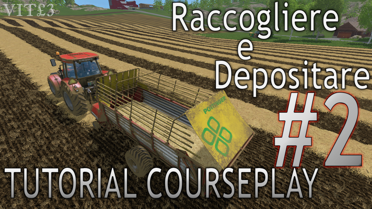 Come raccogliere la paglia automaticamente con il courseplay ITA for Farming Simulator 15