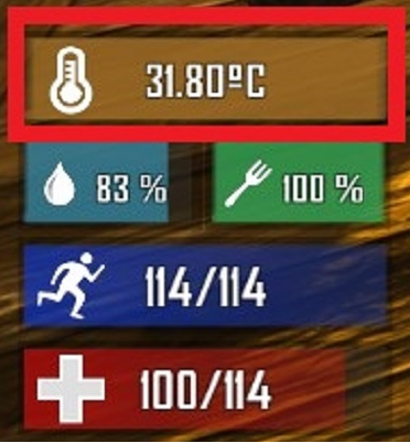 Commande Raccourcie changé Fahrenheit à Celsius for 7 Days to Die