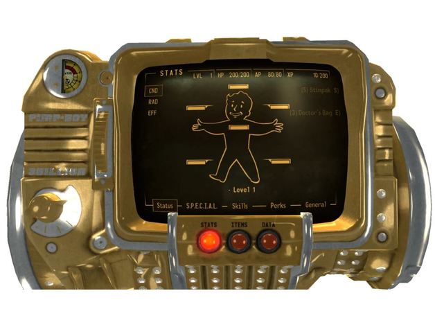 Como conseguir el Pip-Boy 3B (o Dorado) desde la consola! for Fallout: New Vegas