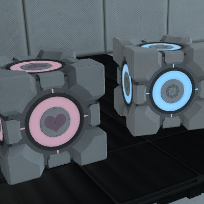Companion Cube VS Storage Cube for Portal 2