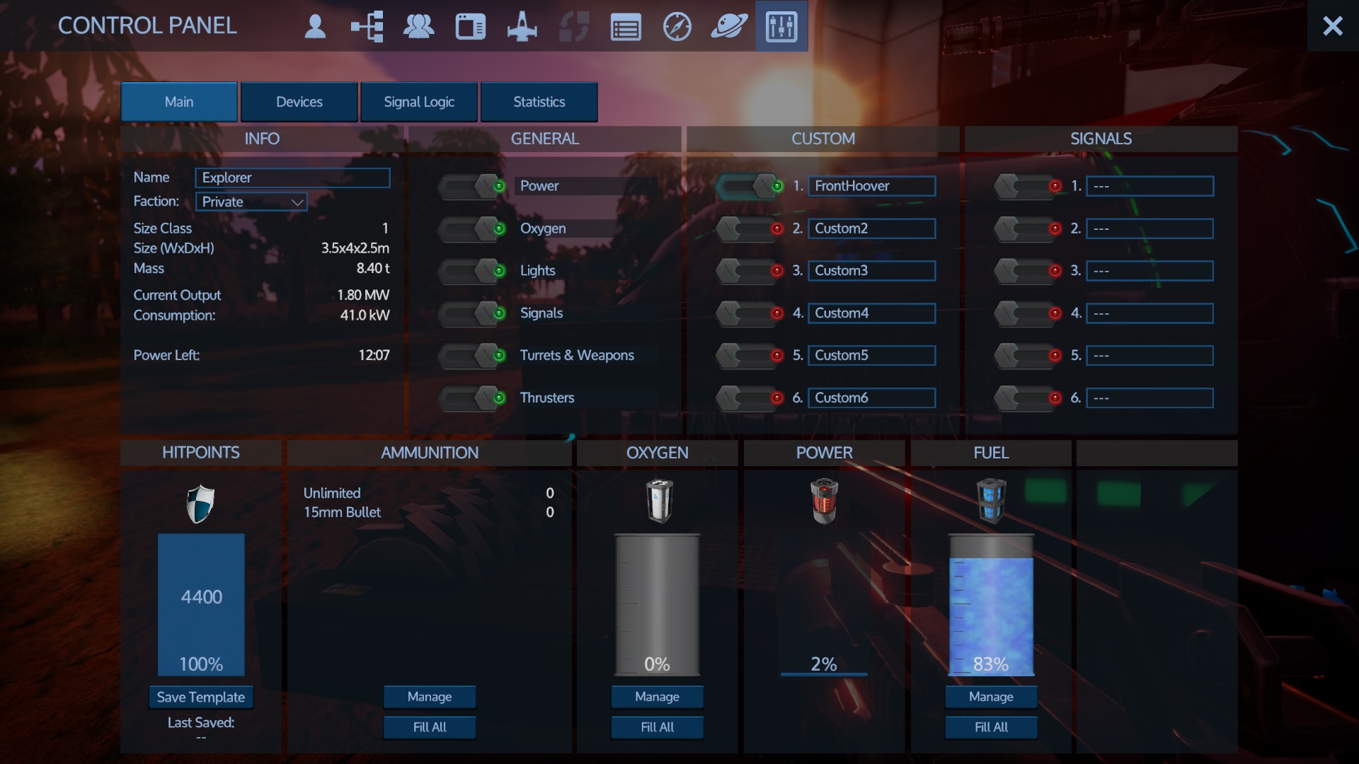 Control Panel Switches v8.6 for Empyrion - Galactic Survival