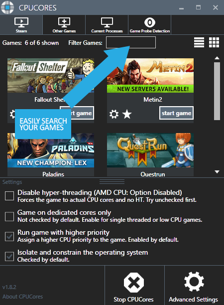 CPUCorex Kolay kullanım for CPUCores :: Maximize Your FPS