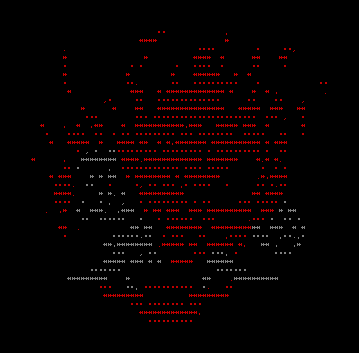 Cyberpunk 2077 Samurai Logo ANSI art for Cyberpunk 2077