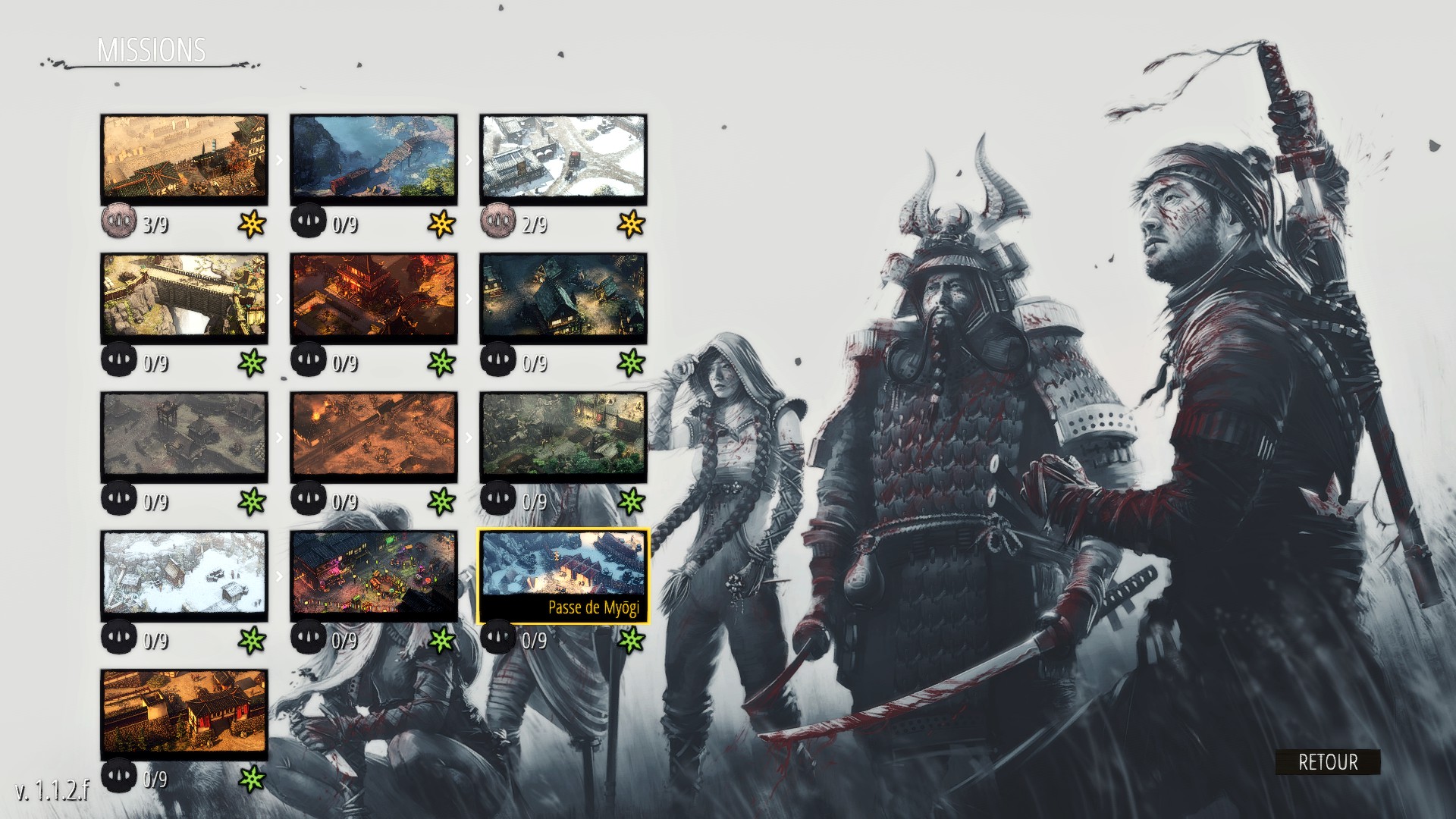 Débloquer tous les niveaux - Unlock all levels for Shadow Tactics: Blades of the Shogun
