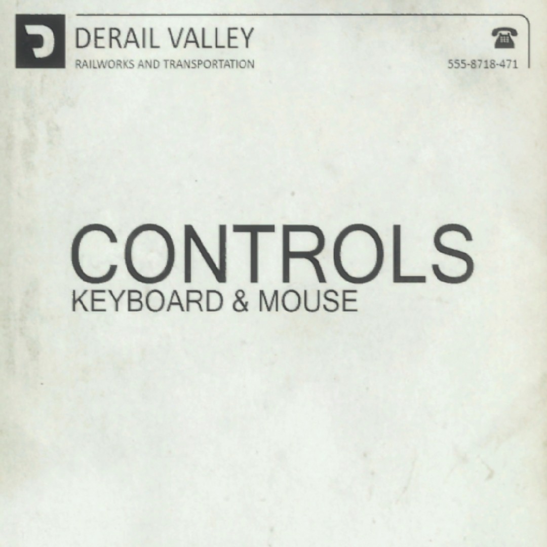 Derail Valley Keyboard Controls for Derail Valley