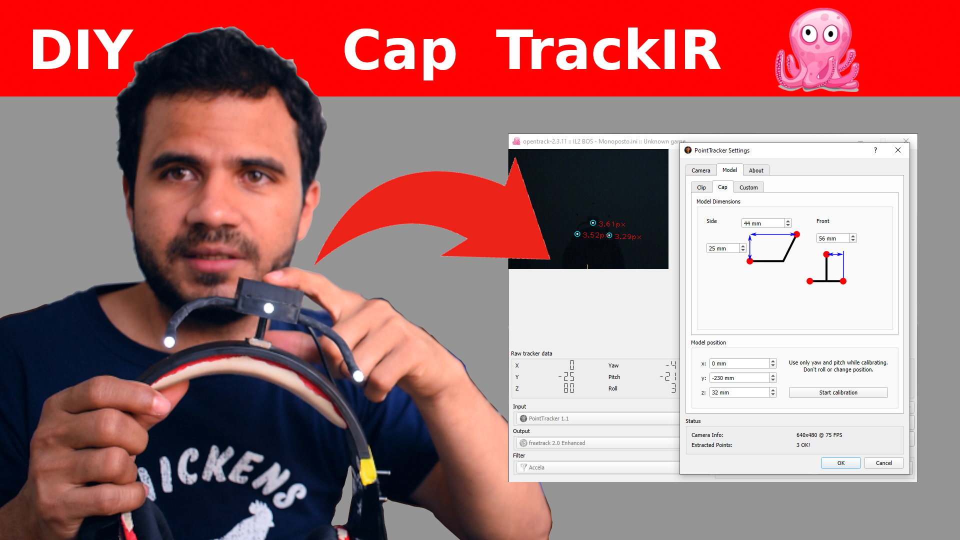 DIY ⚠️ Cap TrackIR | Fácil para juegos en primera persona for IL-2 Sturmovik: Battle of Stalingrad