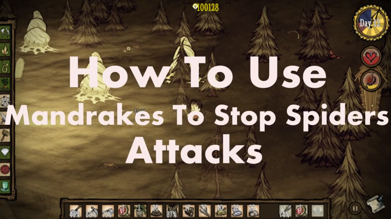 Don't Starve: How to Use Mandrakes To Stop Spider Attacks for Don't Starve