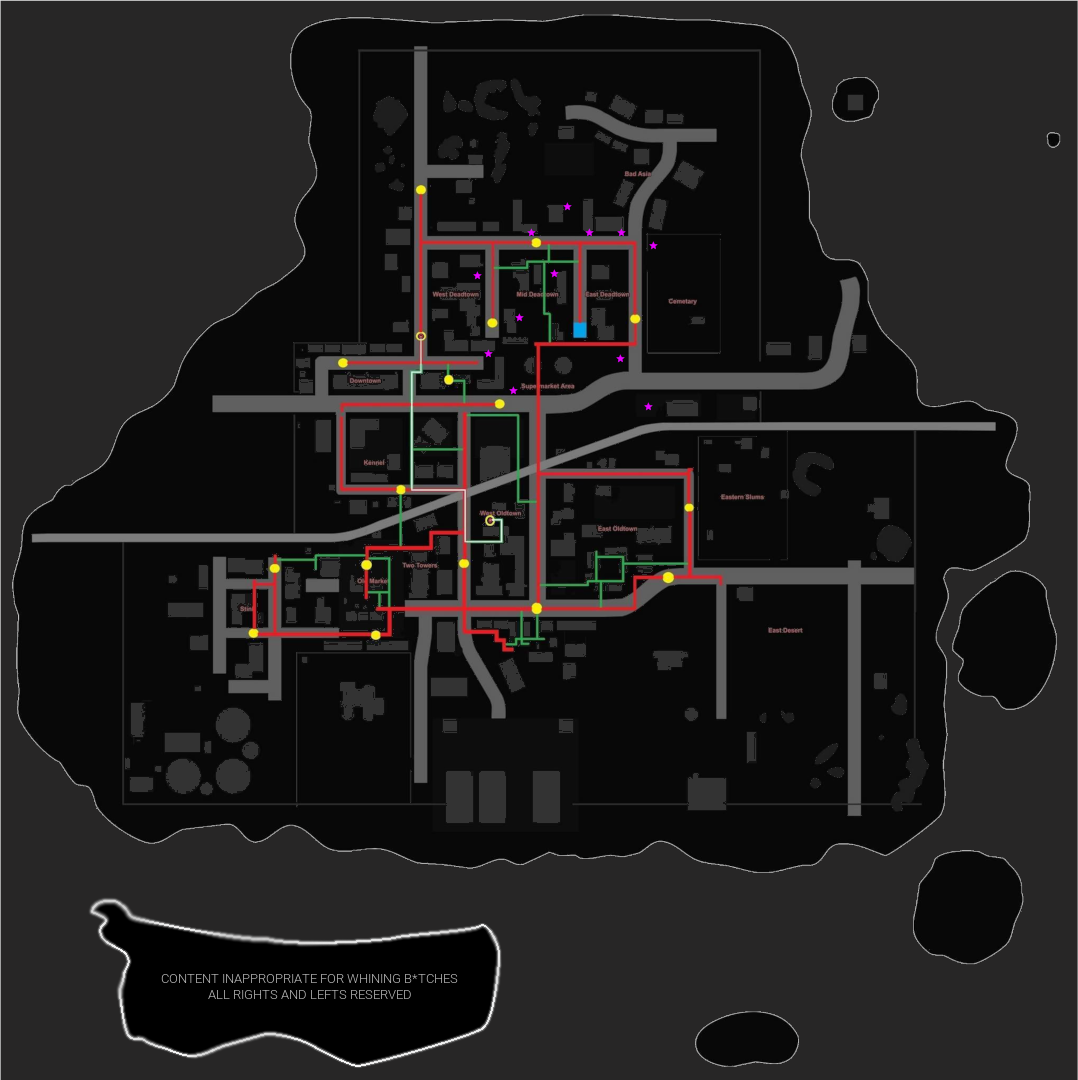 Drug Simulator World Map / With Tunnels for Drug Dealer Simulator