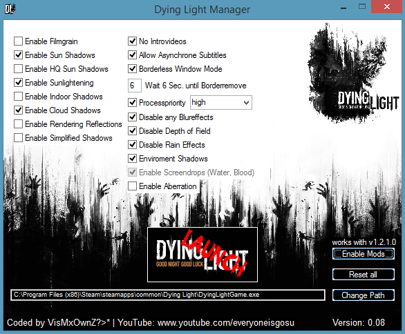 Dying Light Performance Booster [1.2.1.0] 31 Jan 2015 for Dying Light