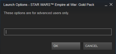 EAW Mod Menu Bypass via parameters Guide for STAR WARS™ Empire at War: Gold Pack