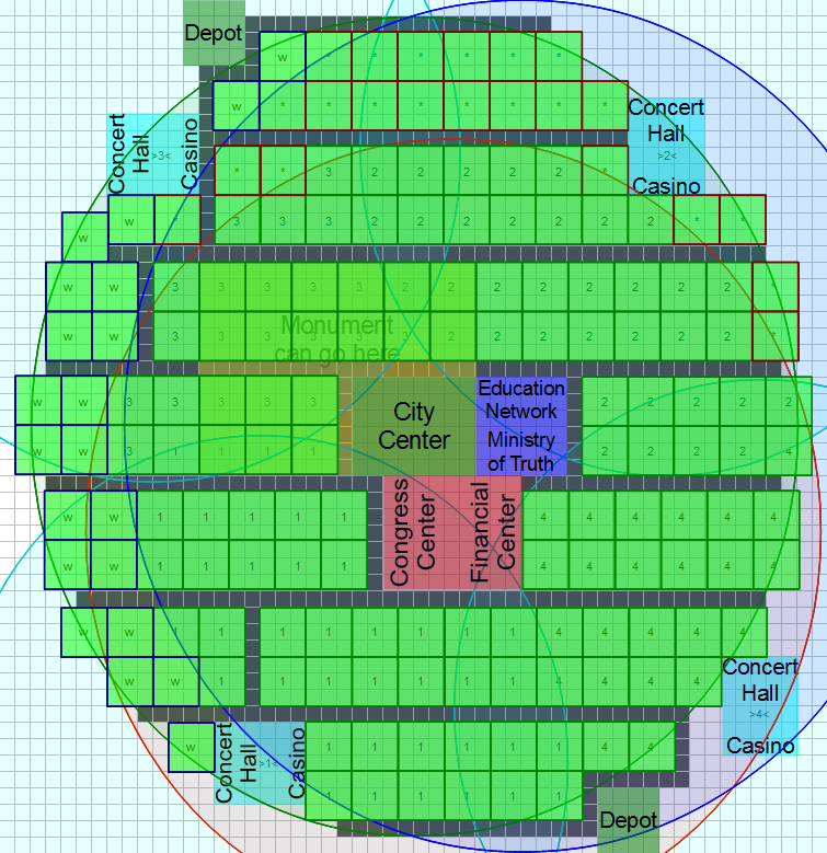 Eco housing layouts for Anno 2070