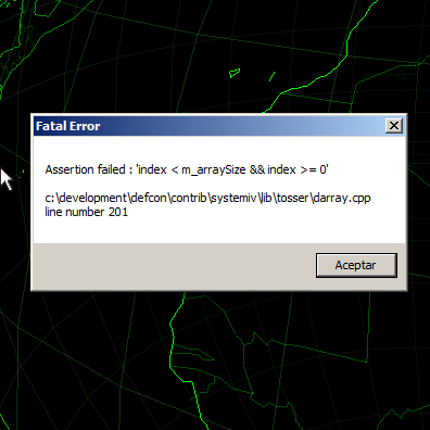 Error de tutorial (Fatal Error) for DEFCON