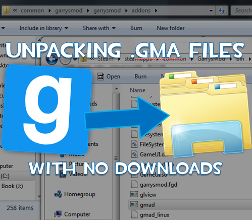 Extracting content from .gma files (WITHOUT external programs) for Source Filmmaker