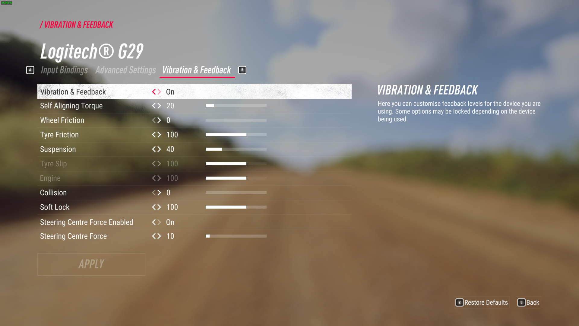 FFBの簡易的ガイド(v1.4.1改訂) for DiRT Rally 2.0