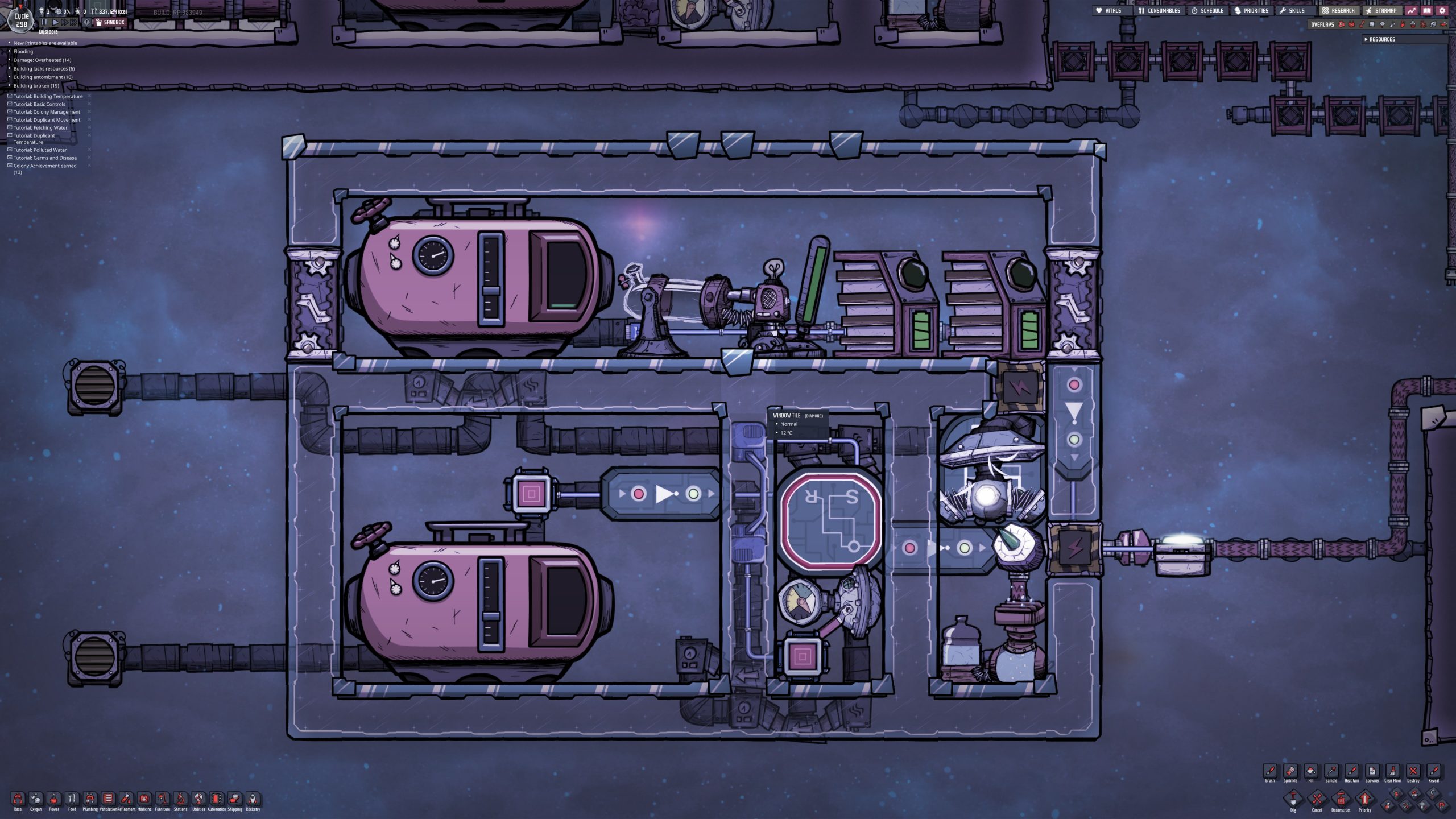 First SPOM(Self Powered Oxygen Maker) for Oxygen Not Included