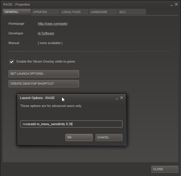 Fix mouse low sensitivity issue in menu / Régler les problèmes de souris à basse sensibilité dans les menus for RAGE