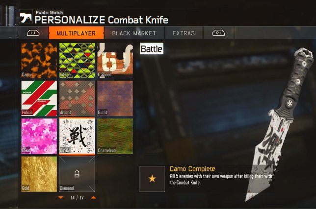 [FIX/TUT]Gold Knife Camo for Call of Duty: Black Ops III