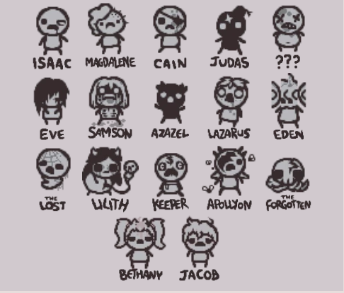 [FR] Tous les personnages alternatifs (succès, caractéristiques, astuces) - Repentance for The Binding of Isaac: Rebirth