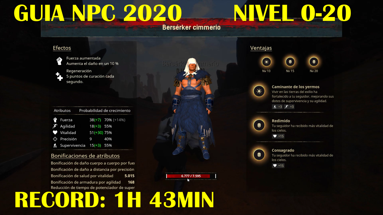 Guia Subir de Nivel rapido a tu NPC. for Conan Exiles