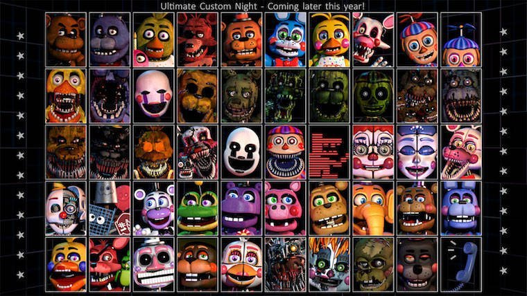 GUIDA AI PERSONAGGI for Ultimate Custom Night
