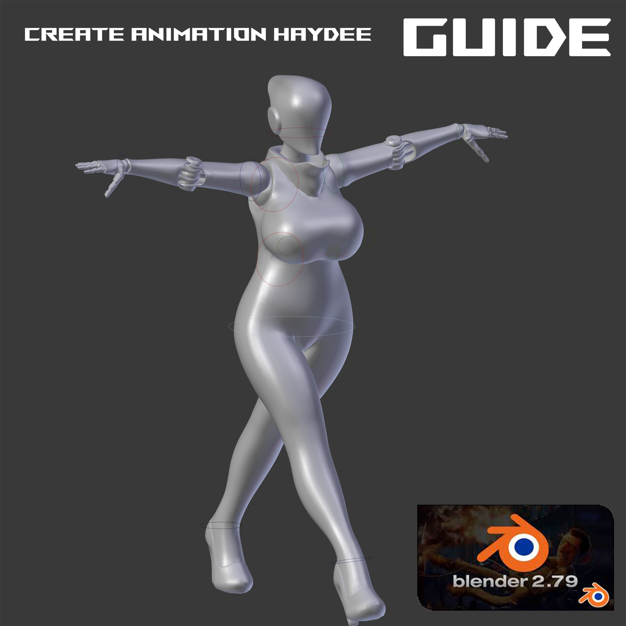 Guide create animation Haydee in Blender. (EN, RU) for Haydee