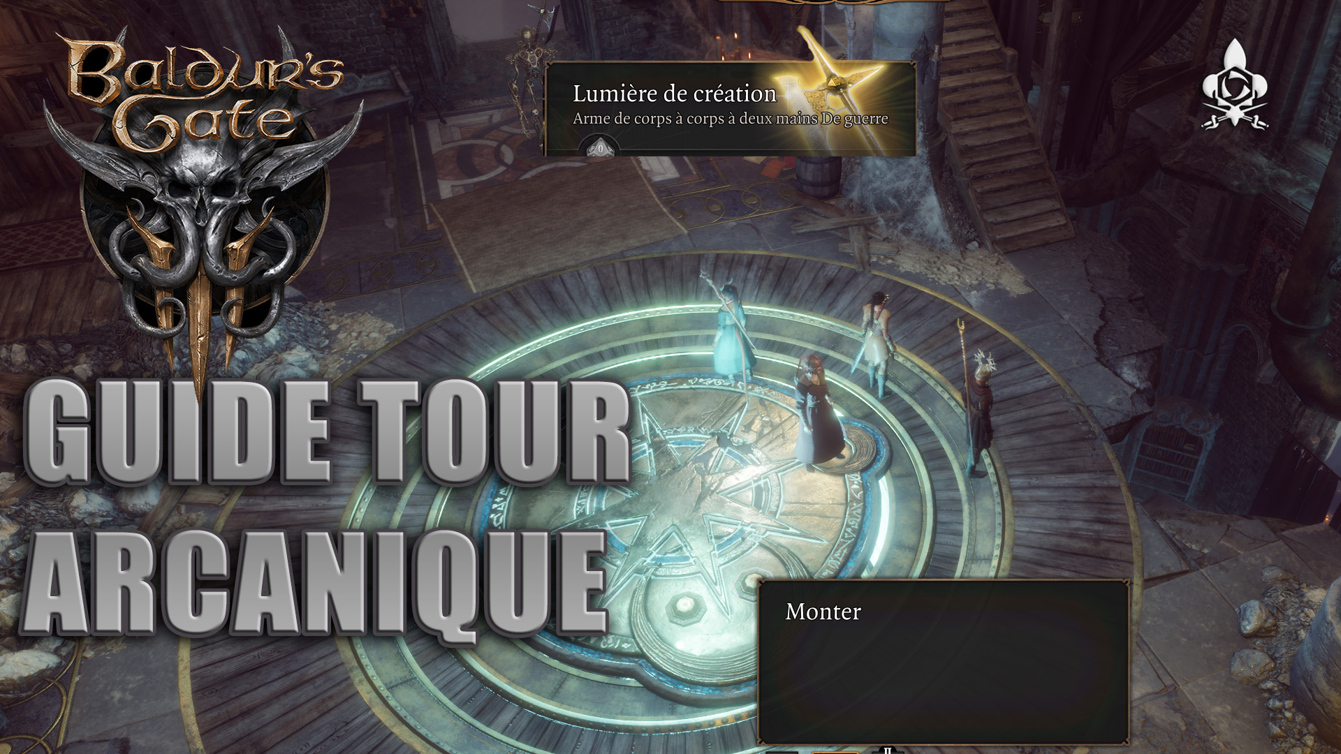 Guide Tour Arcanique for Baldur's Gate 3