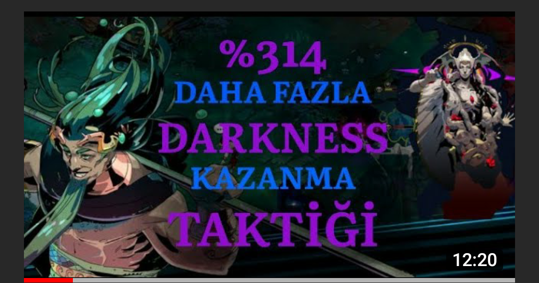 Hades Türkçe Darkness(Karanlık Kasma) for Hades