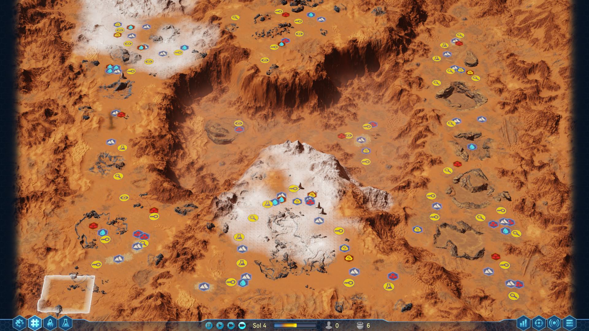 Hardest place to land 44N 112W for Surviving Mars