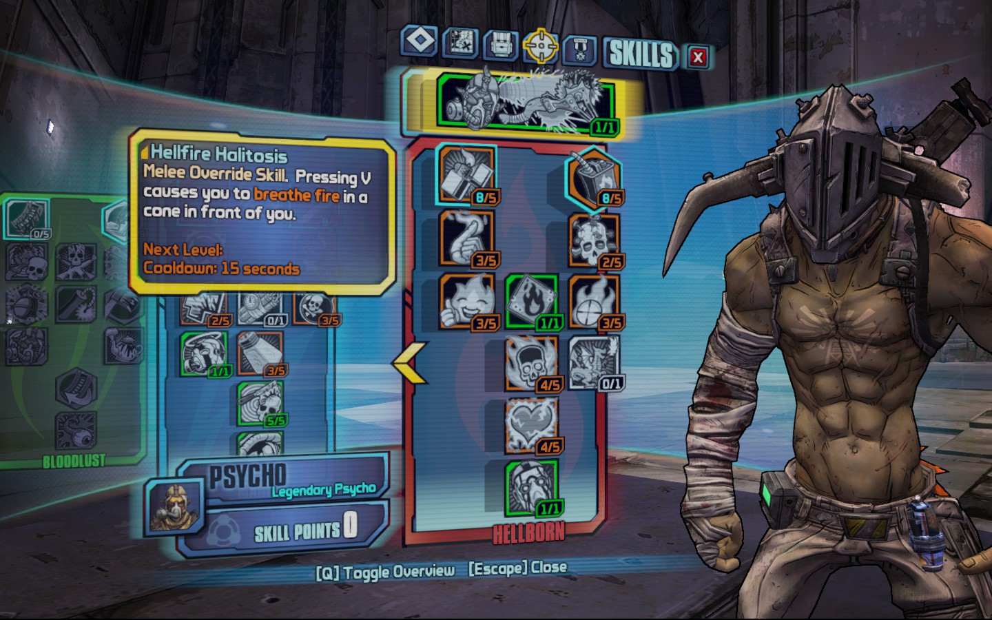 Hellborn Maniac - Level 61 Krieg Build for Borderlands 2