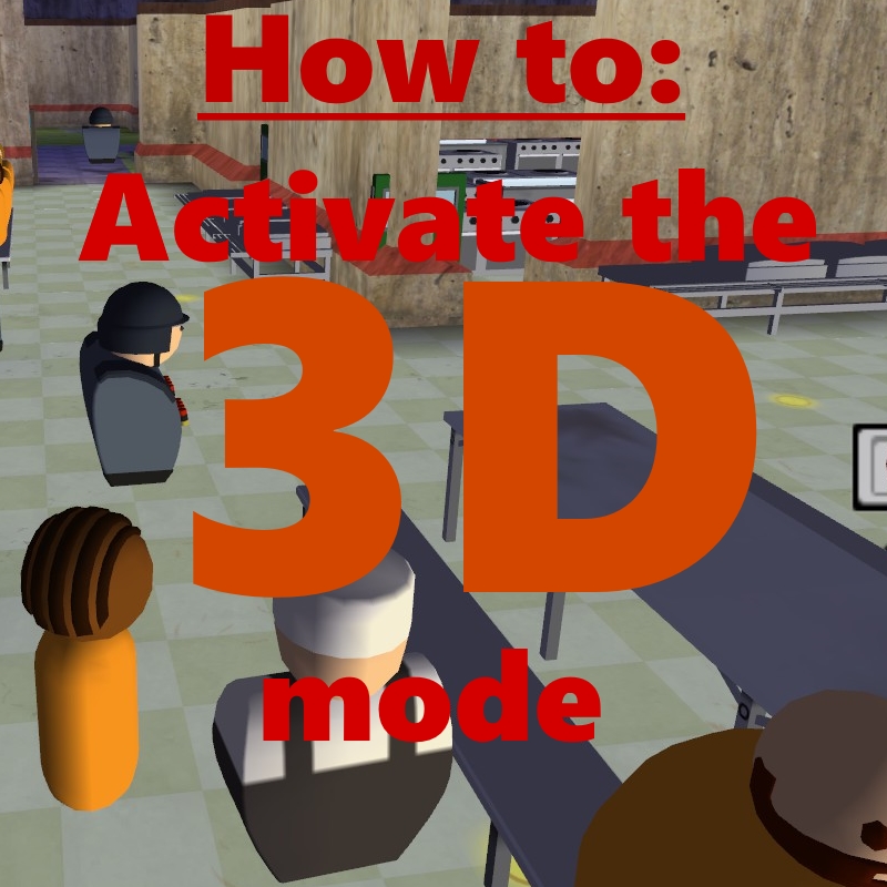 How to activate the (hidden) 3D mode for Prison Architect